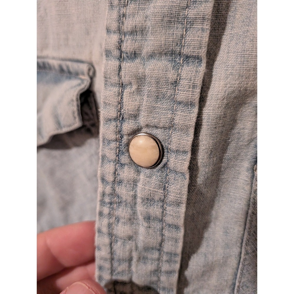 Denim & Supply Ralph Lauren American Flag Western Denim Snap Shirt Small - Picture 3 of 10